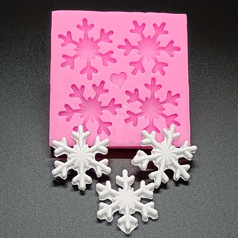 Snowflake Chocolate Cake Silicone Mold Handmade Decoration - Temu