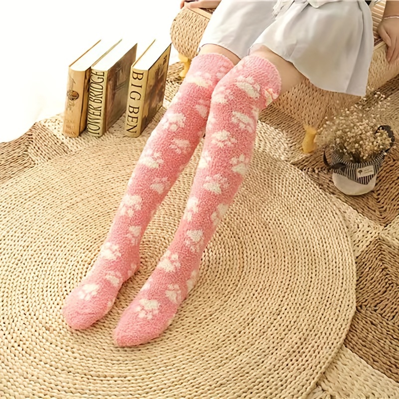 Women's Cat Paw Socks Sleep Socks Floor Socks - Temu