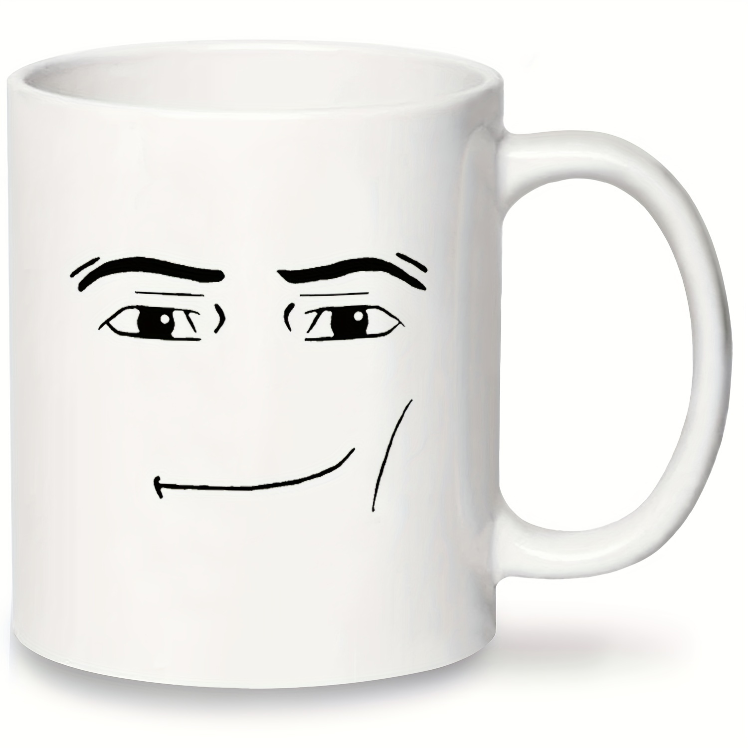 Roblox Man Face Mug 11oz Double Sided Ceramic Mug Gamer Roblox 