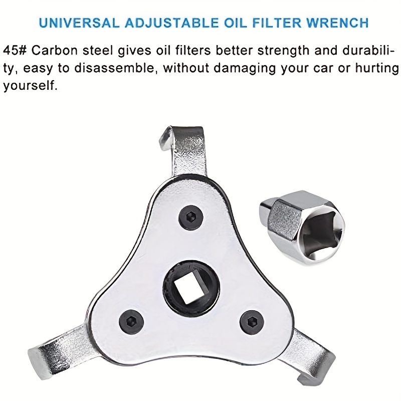 Universal Oil Filter Wrench Tool Car Repair Adjustable 3 Way - Temu