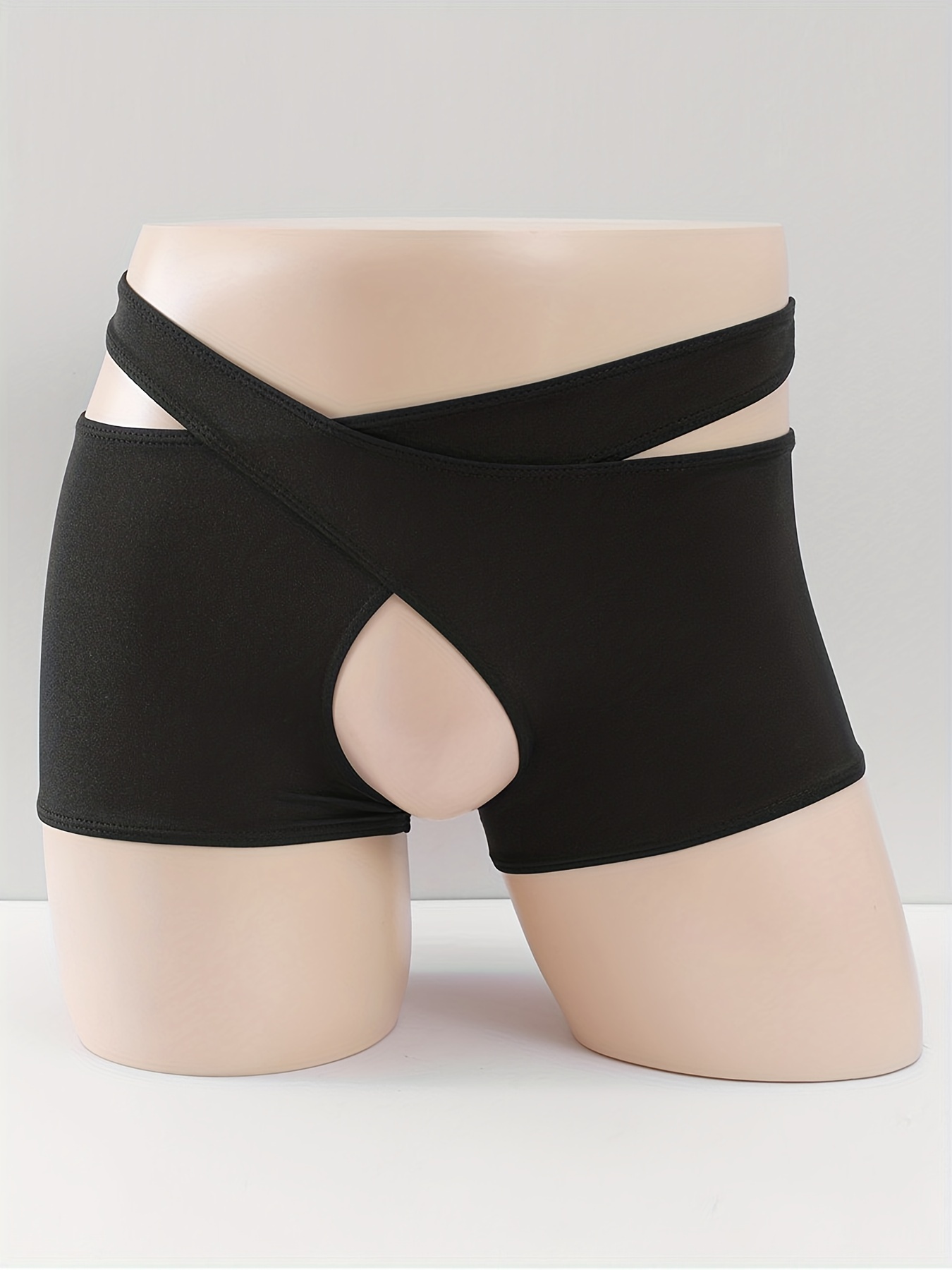 Stretchy Crotchless Boxer Briefs Men Sexy Tempting Underwear - Temu Canada