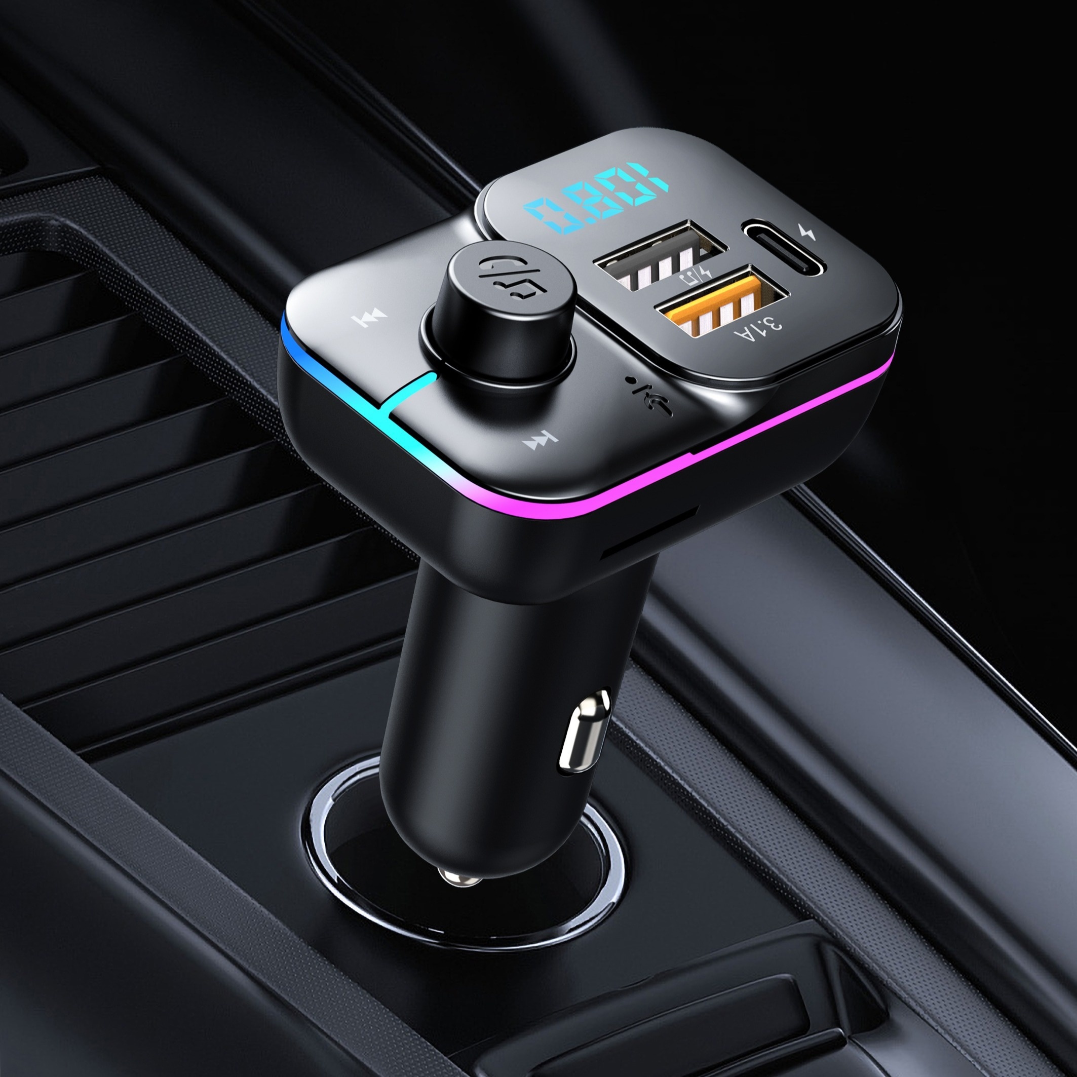 Coche Bluetooth Mp3 Inalambrico Autos kits para Adaptador de Radio  Transmisor FM