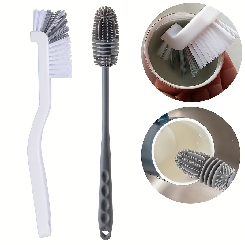 Silicone Cleaning Brush, Bottle Cleaning Brush With Long Handle, Cup Brush,  Baby Bottle Brush, No Dead Corner Cleaning Brush, Multipurpose Kitchen Cleaning  Brush, Cleaning Supplies, Cleaning Tool, Back To School Supplies 