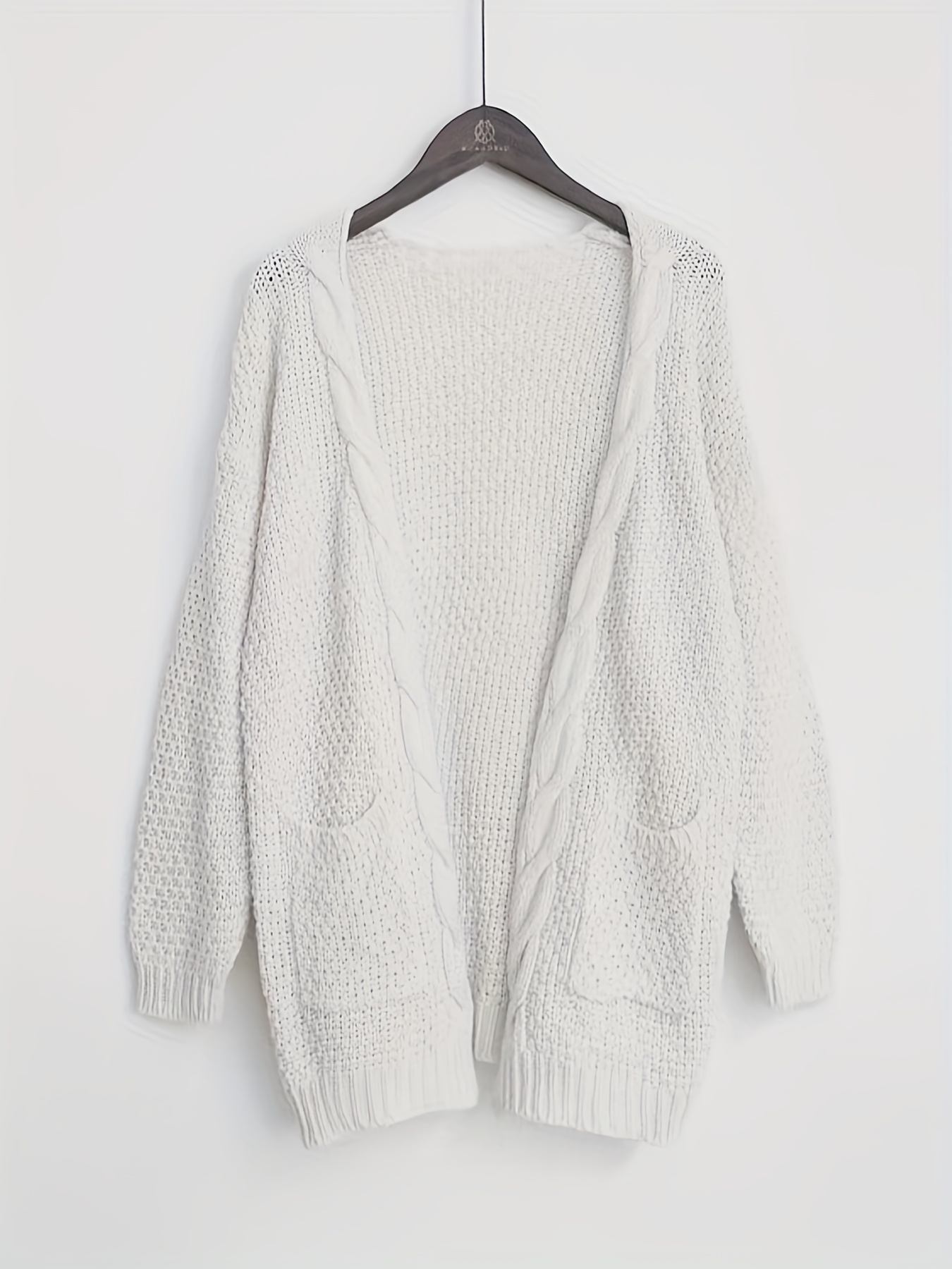 Maternity Knitted Sweater Top with Loose Pocket