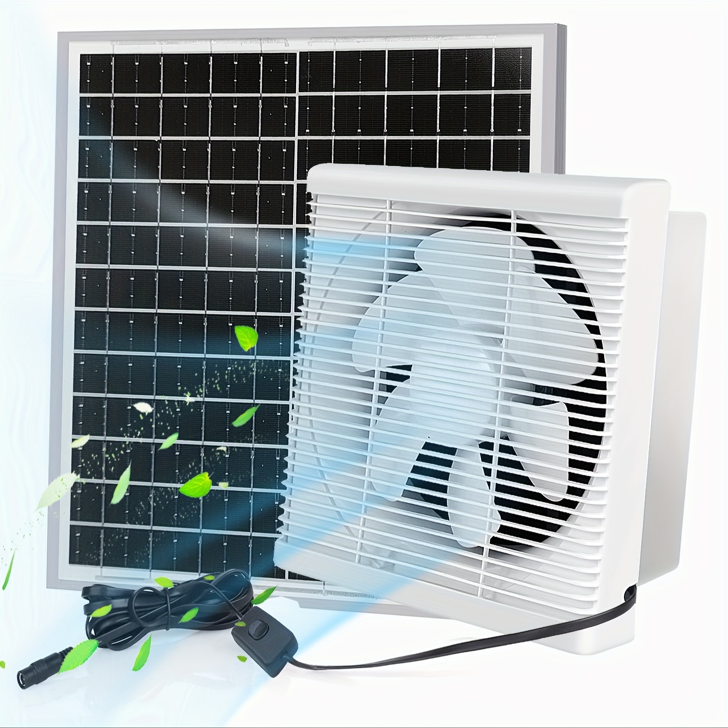 Extracteur d'air solaire 12W, Mini ventilateur pour serre