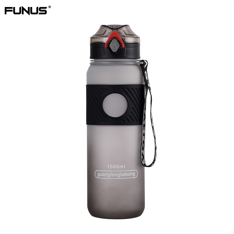 Funus 24 OZ clear water bottle carrying and filter mesh, leak-proof  BPA-free, make sure you drink enough water, gym, camping, outdoor sports