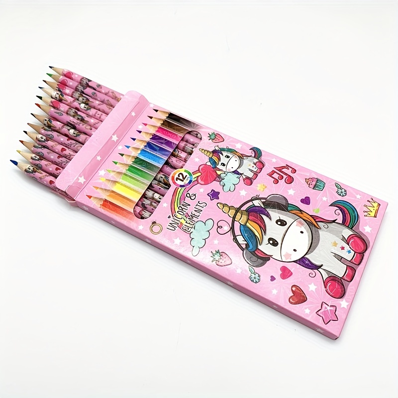 1set Of 12 Colors Professional Drawing & Coloring Pencils For Kindergarten  Kids