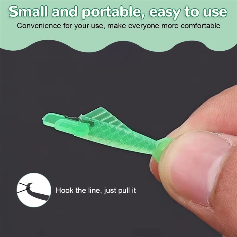 10pcs Plastic Fish Needle Threaders Hand Sewing Tool Needle