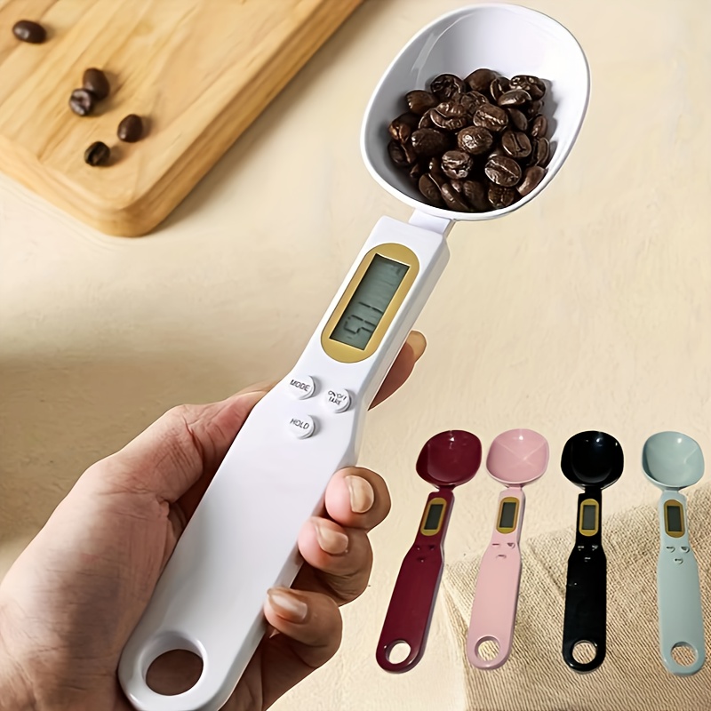1pc, Electronic Measuring Spoon, Digital Scale Spoon, Portable Food Scale,  Kitchen Scale, Detachable Electronic Measuring Spoon With Led Display, Pet