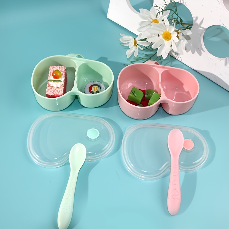 Silicone Baby Bowls with Spoon, 2PCS Baby Feeding Set Suction Bowls for  Kids Toddlers -BPA Free-Baby Dishes Utensils