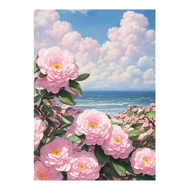 Diamond Painting - Pink Camellias 