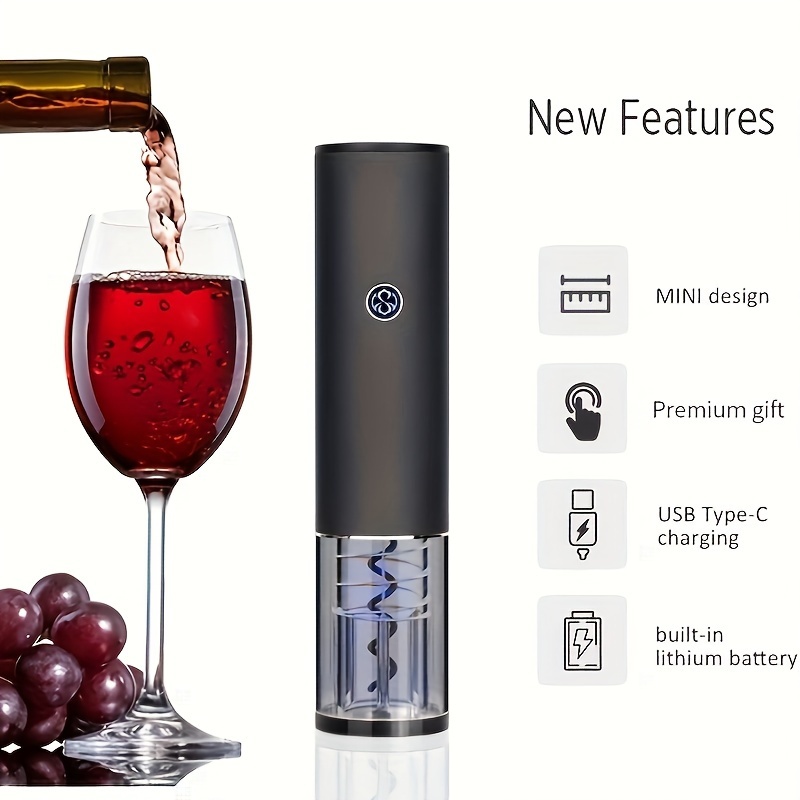 2023 - Kit d’ouvre-vin d’ouvre-bouteille de vin - Kit d’ouvre-vin [2020  amélioré] avec coupe-aluminium, bouchon de vin