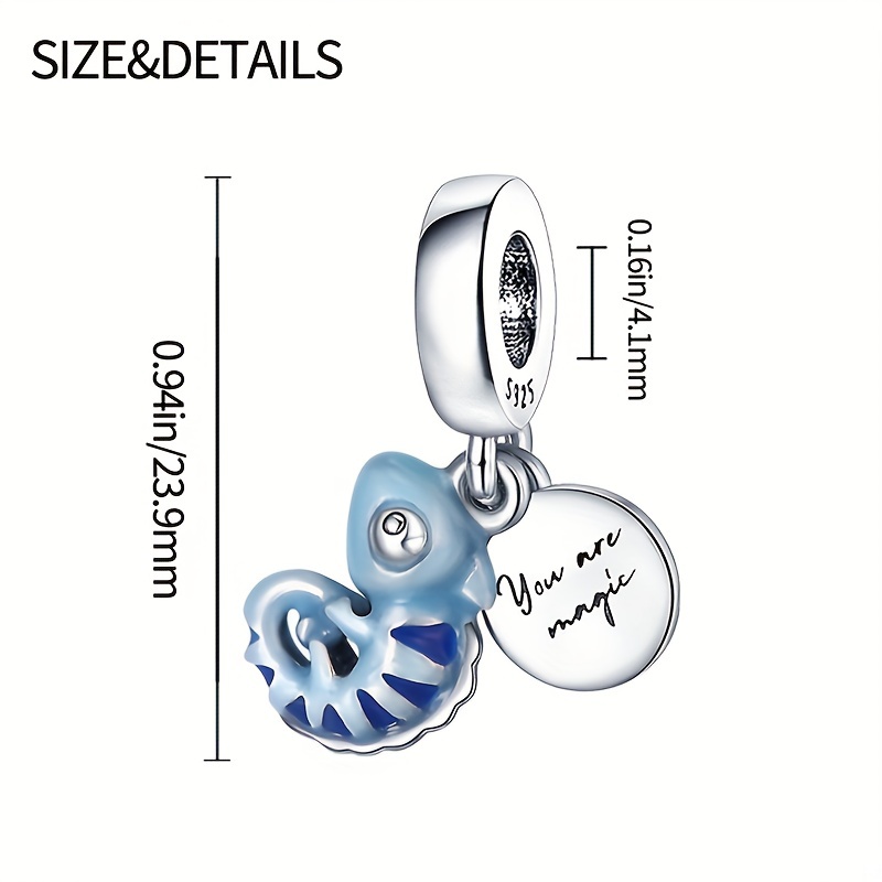 Chameleon Charm Beads Pendant for DIY Bracelet Jewelry