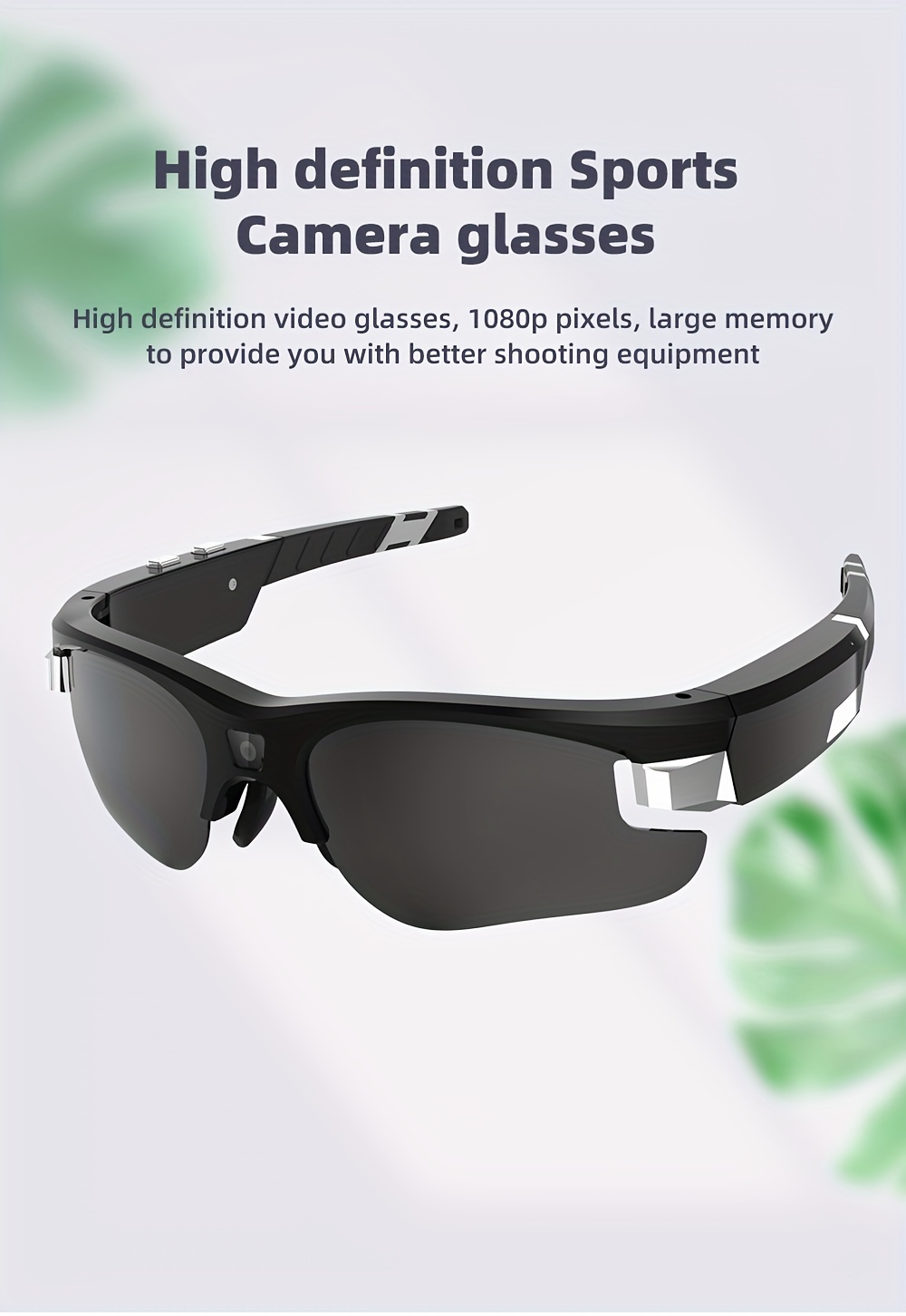 Gafas para cámara HP, gafas para cámara, gafas de sol para vídeo, gafas  para cámara, gafas para cámara con grabación de vídeo optimizadas para la  excelencia Jadeshay A