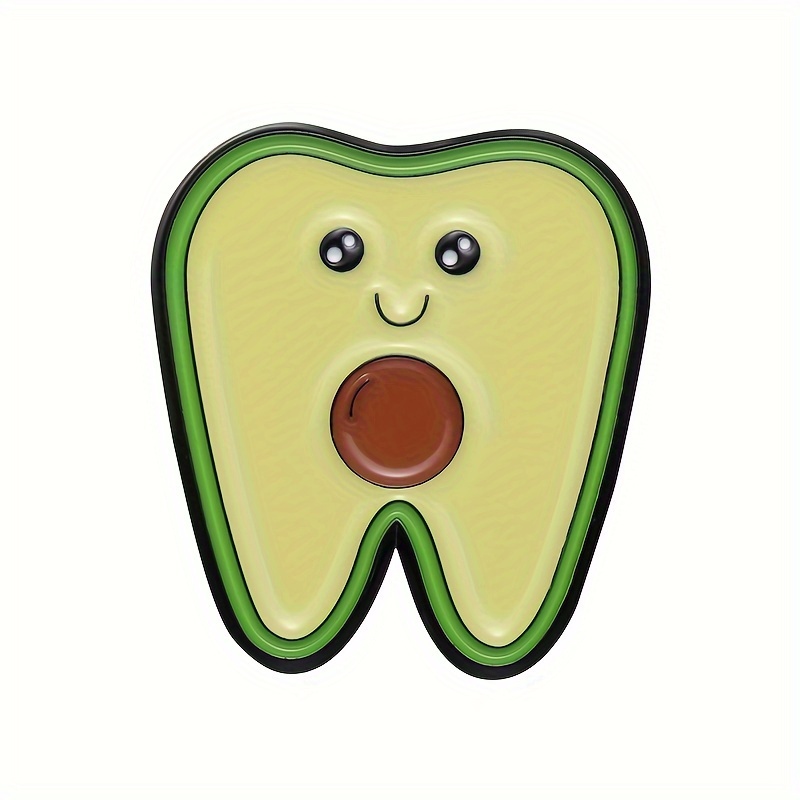 Love Your Teeth Brooches for Men Women Kids Tooth Dentist Creative