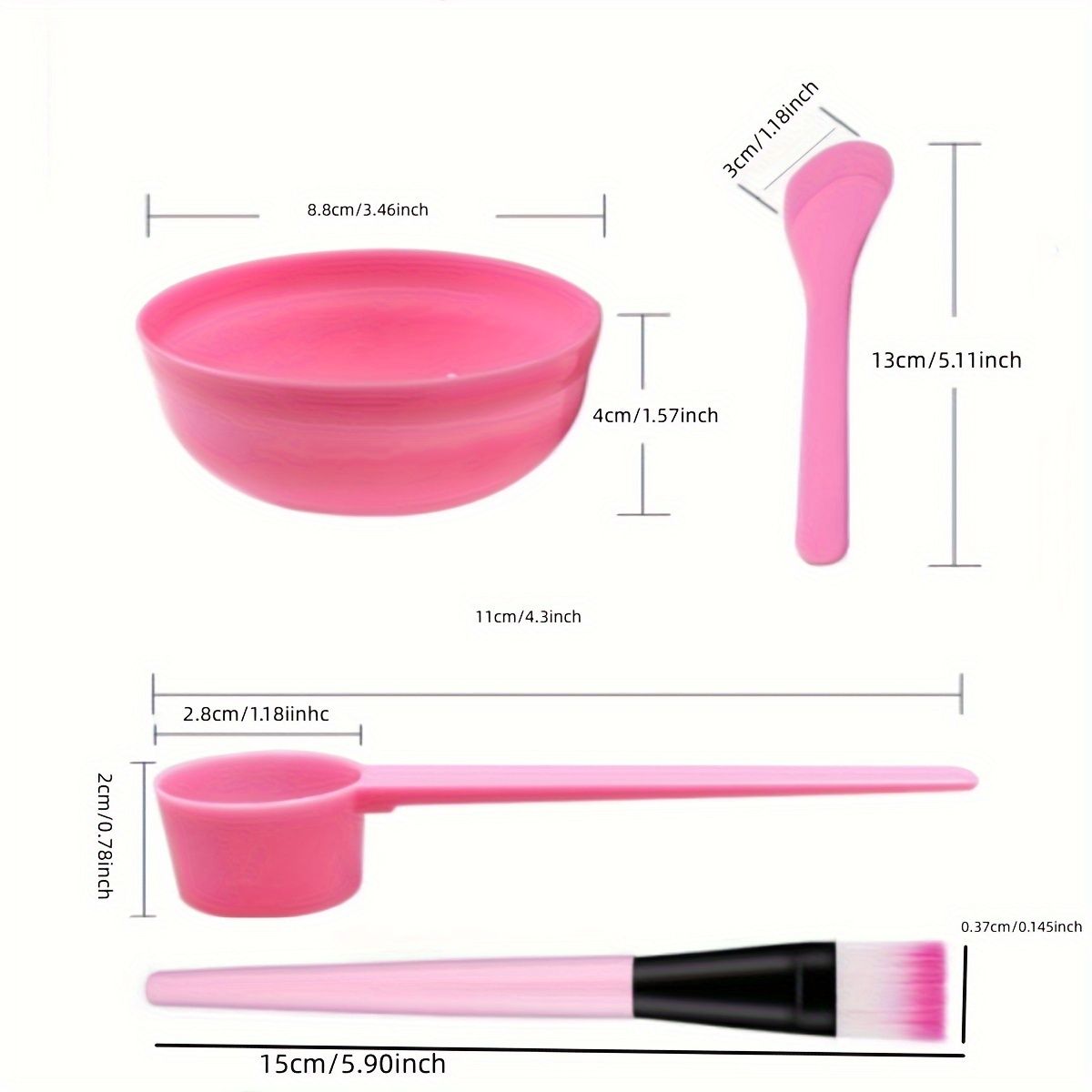 Face Mask Mixing Bowl Set Face Mask Brush Applicator, Facial Mask Bowl,  Mask Spatula, Measuring Scoop, Face Mask Tool Kit For Diy Clay Mask,, -  Temu Japan