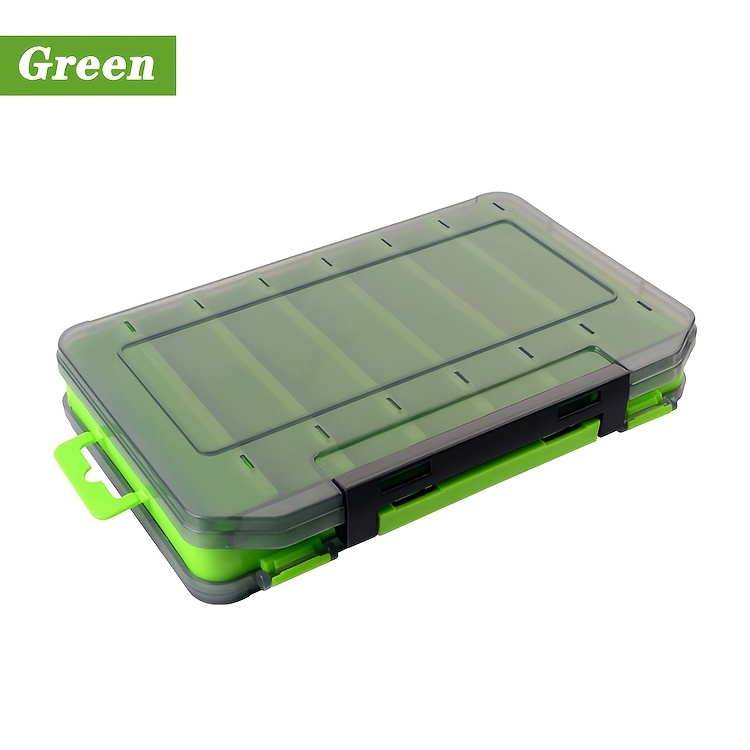 Double Sided Fishing Tackle Box 14 Cells Bait Lure Storage - Temu