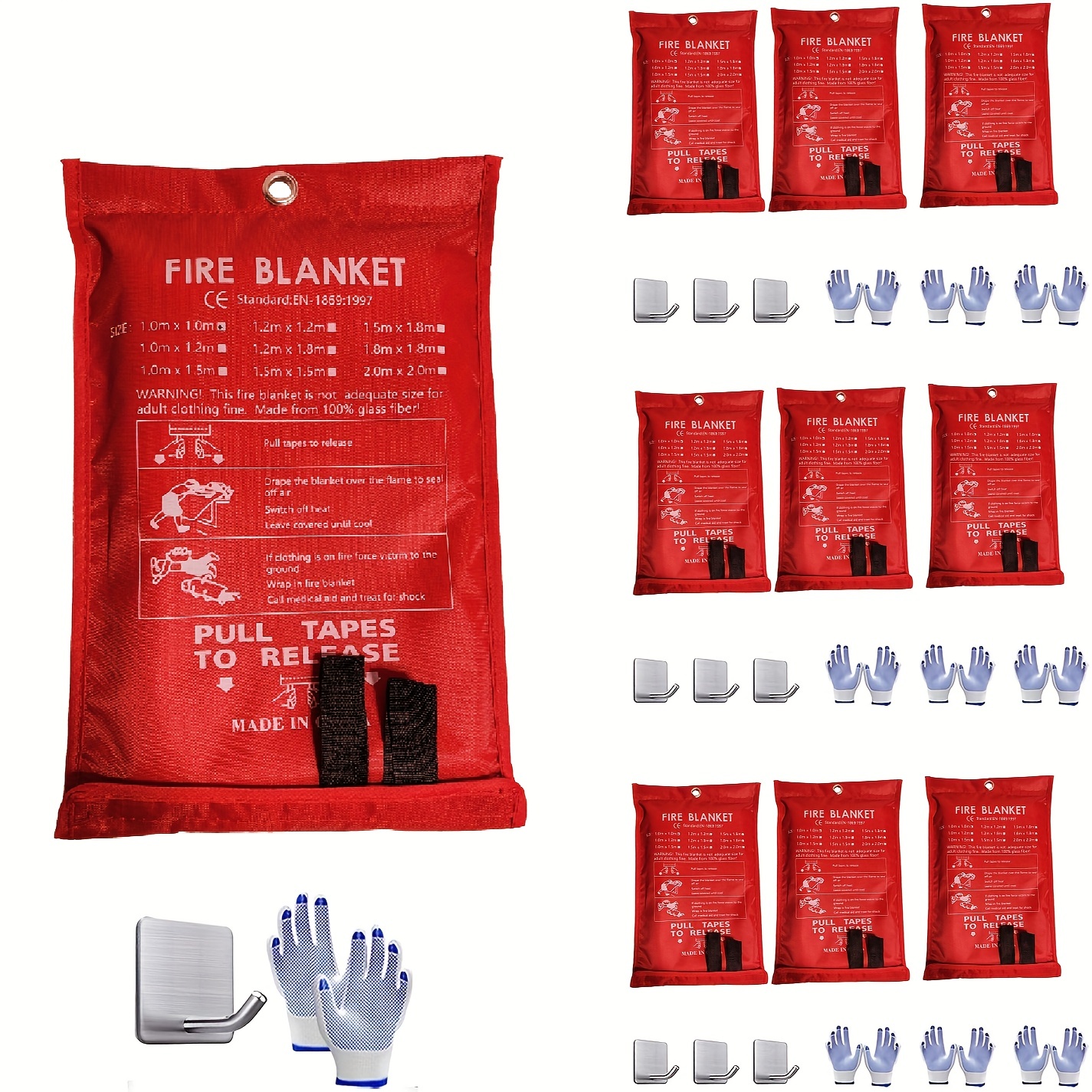 Fiberglass Fire Escape Blanket High Temperature Resistant - Temu