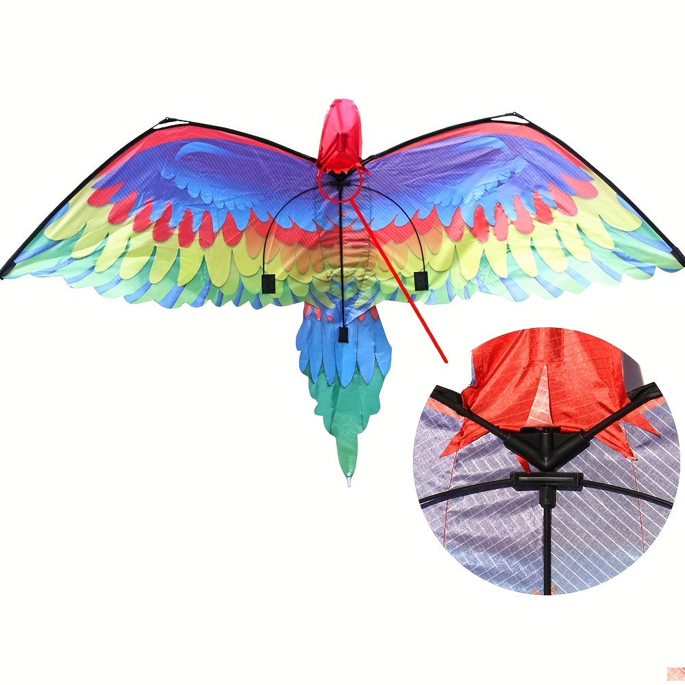 3d Large Parrot Kite Outdoor Sports Beach Games Family Outdoor