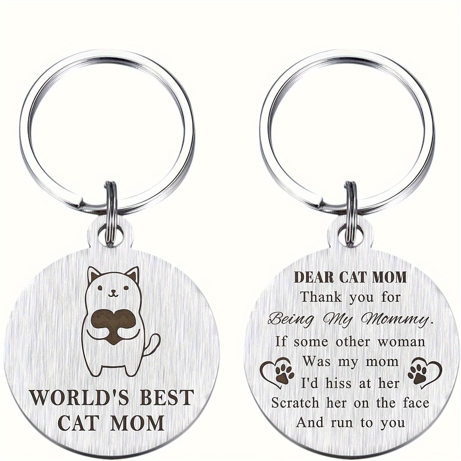 Black Cat Scratch Key Chain