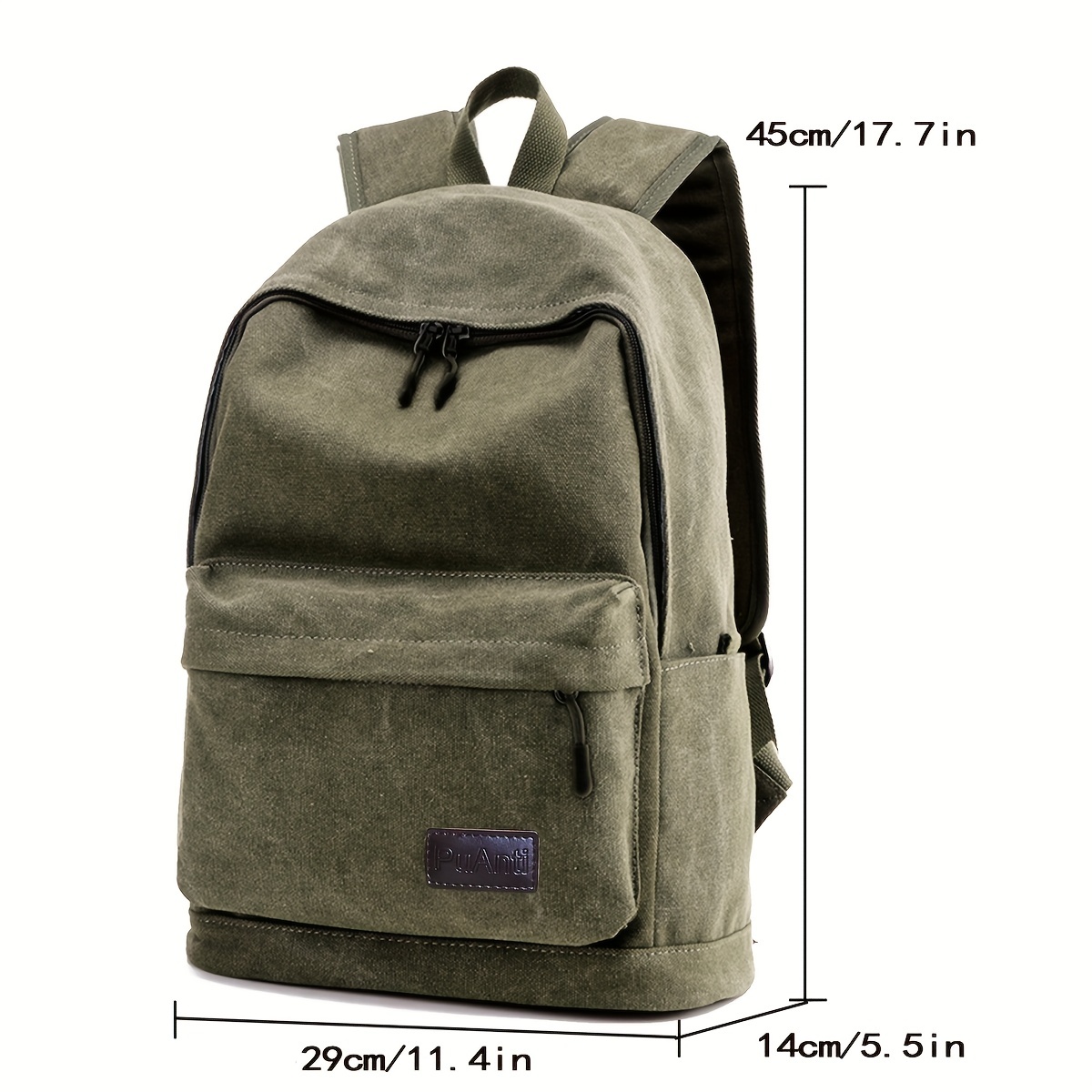 Men's Backpack - Vintage Lightweight Travel Backpack, Gray