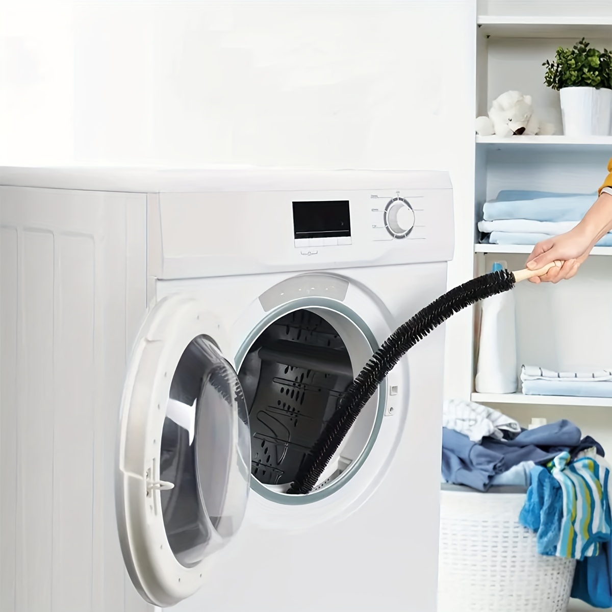 MKYOKO Kühler Spule Reinigungsbürste - Trockner Belüftung Reiniger  Fusselbürste  360 Grad drehbare Nylon Scheuerbürste für Trockner,  Waschmaschine: : Elektro-Großgeräte