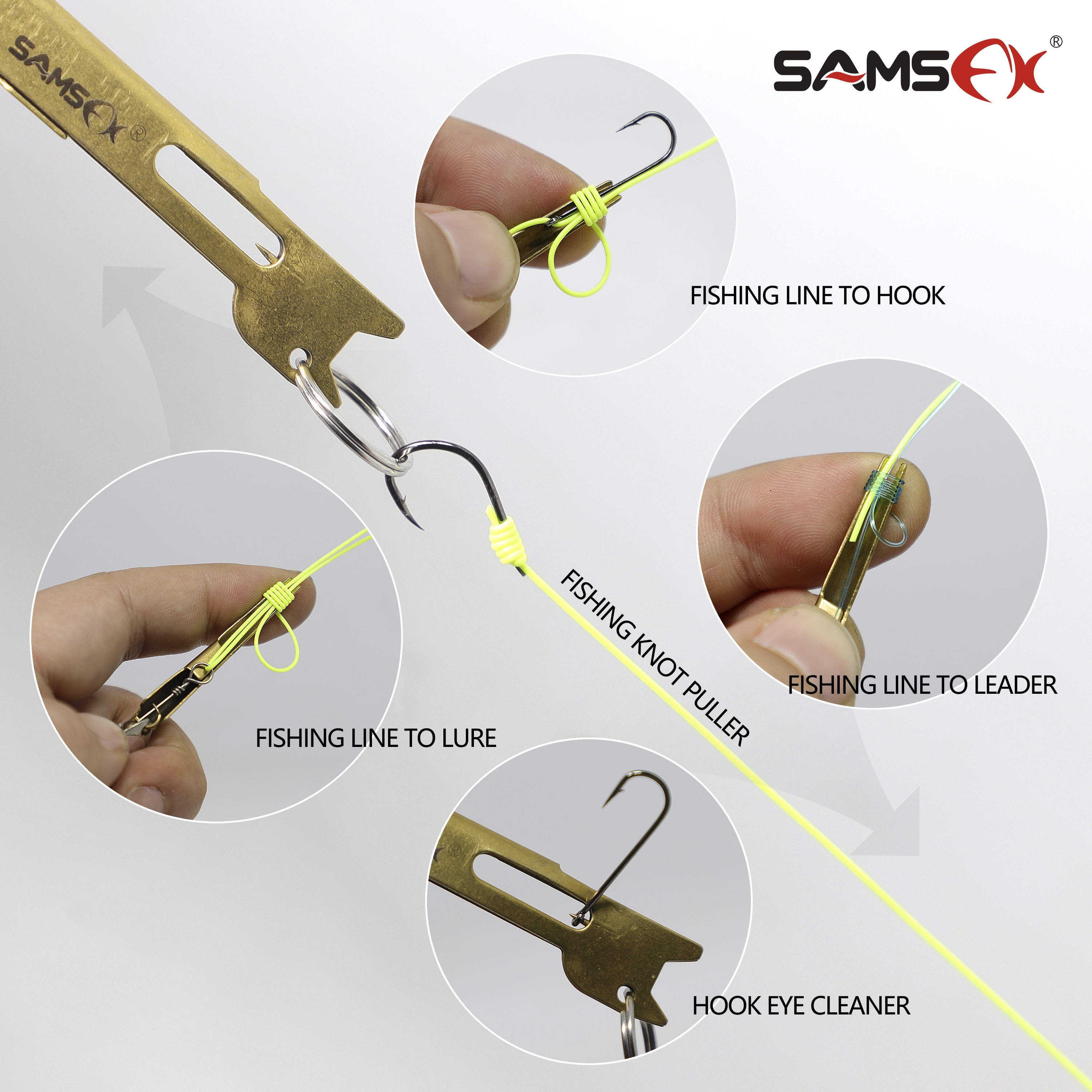 Samsfx Fishing Stainless Steel Hook Tier Knot Tying Tool - Temu