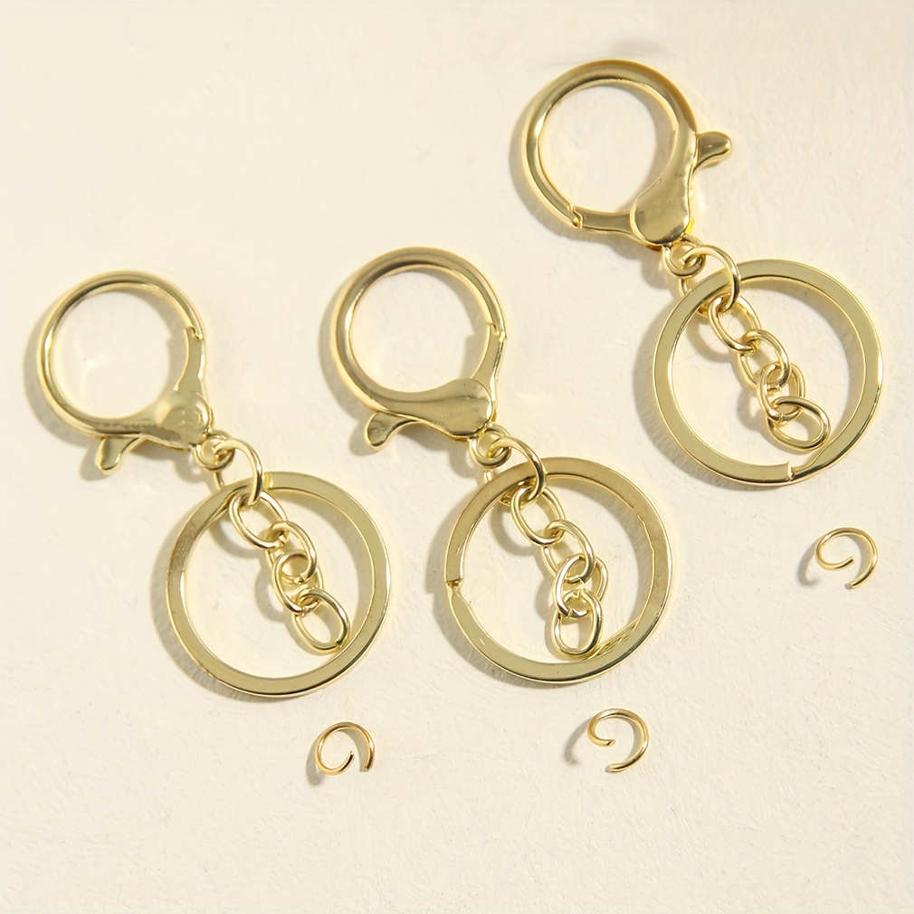 Metal Golden Lobster Clasps Chain Swivel Snap Hook Key Ring - Temu