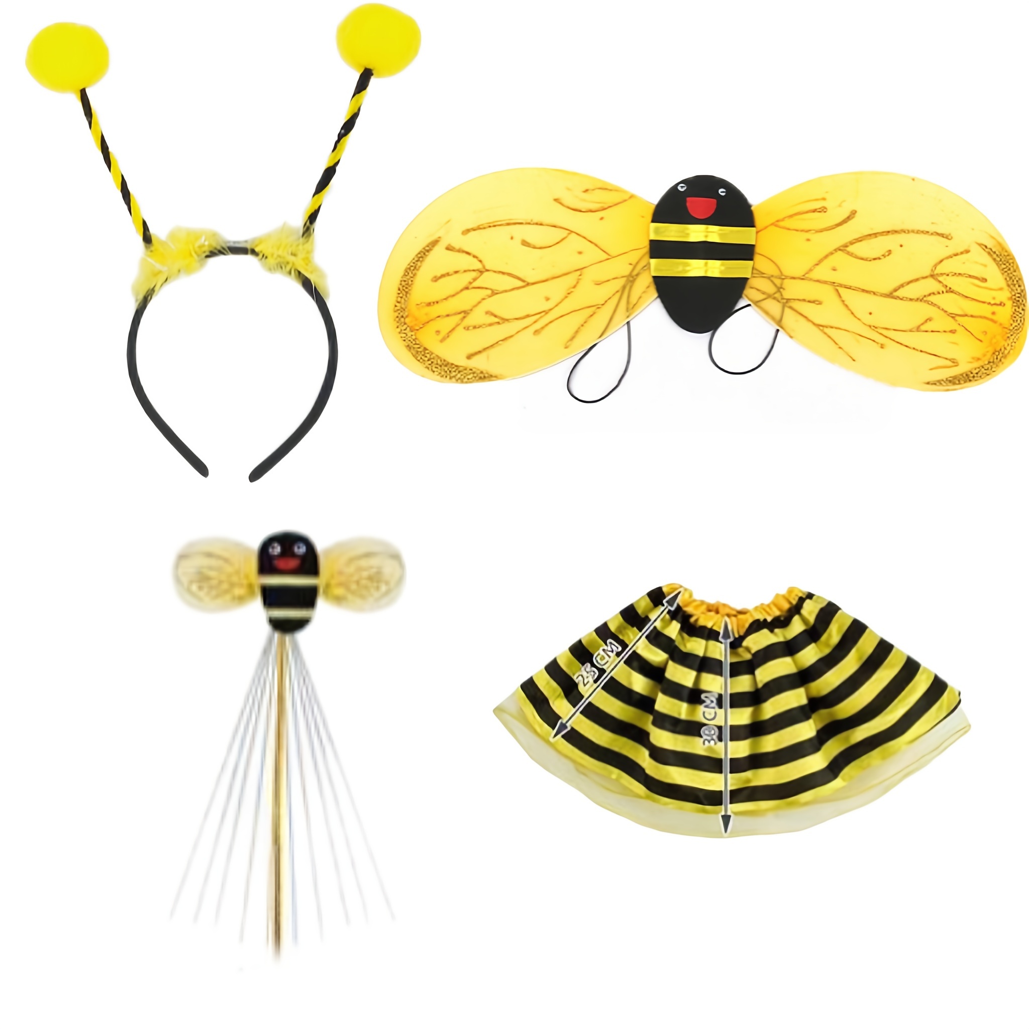 Disfraz Abeja Alas Diadema Varita Niñas Halloween OD577AB