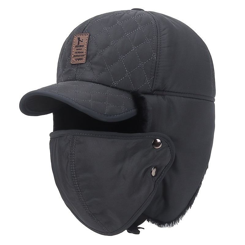 1pc Unisex Bomber Hats With Ear Flaps Trapper Hat Windproof Ski Buckle  Closure Ushanka For Winter Outdoor, Don't Miss These Great Deals