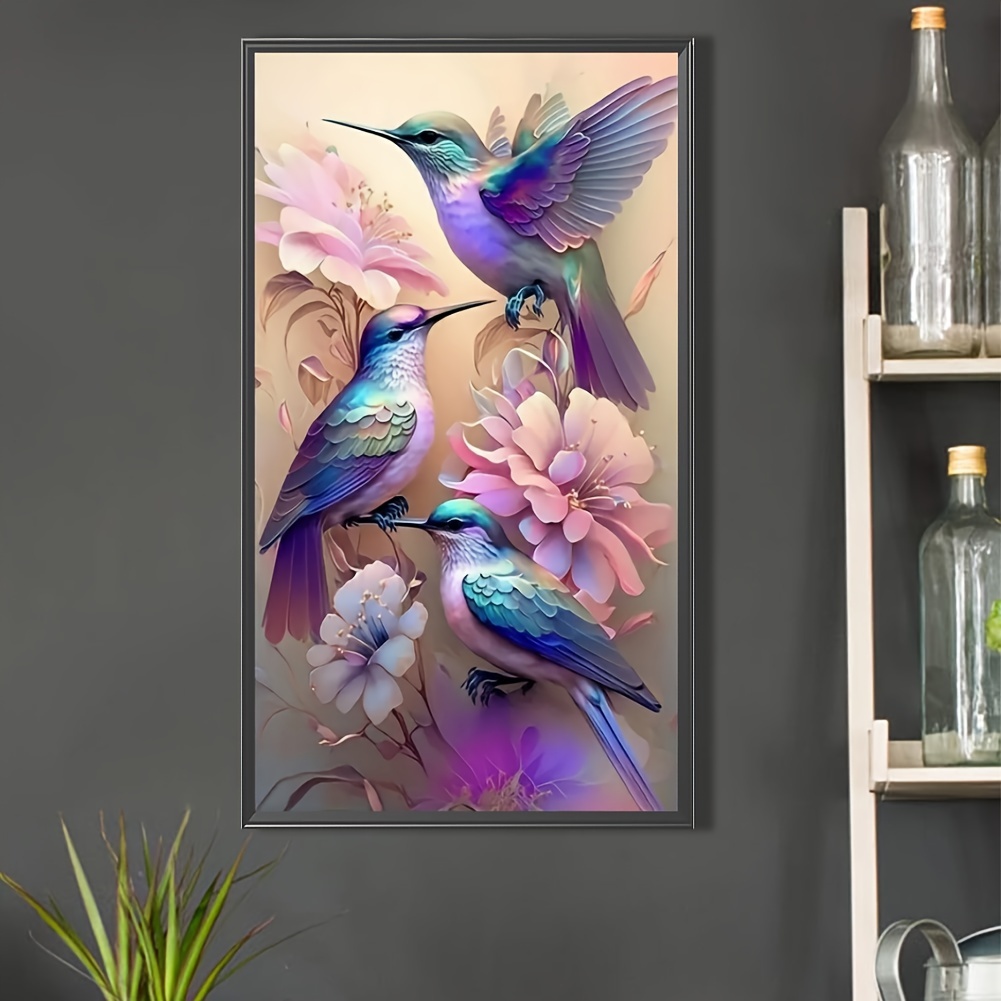 Hummingbird Diamond Art Painting Kit Adult Full Diamond - Temu