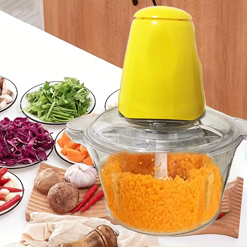 1pc Electric Vegetable Strander, Meat Grinder Home Cooking Machine, Meat  Crusher Garlic Crusher Garlic Puree Electric Food Processor With S-Shaped  Cut
