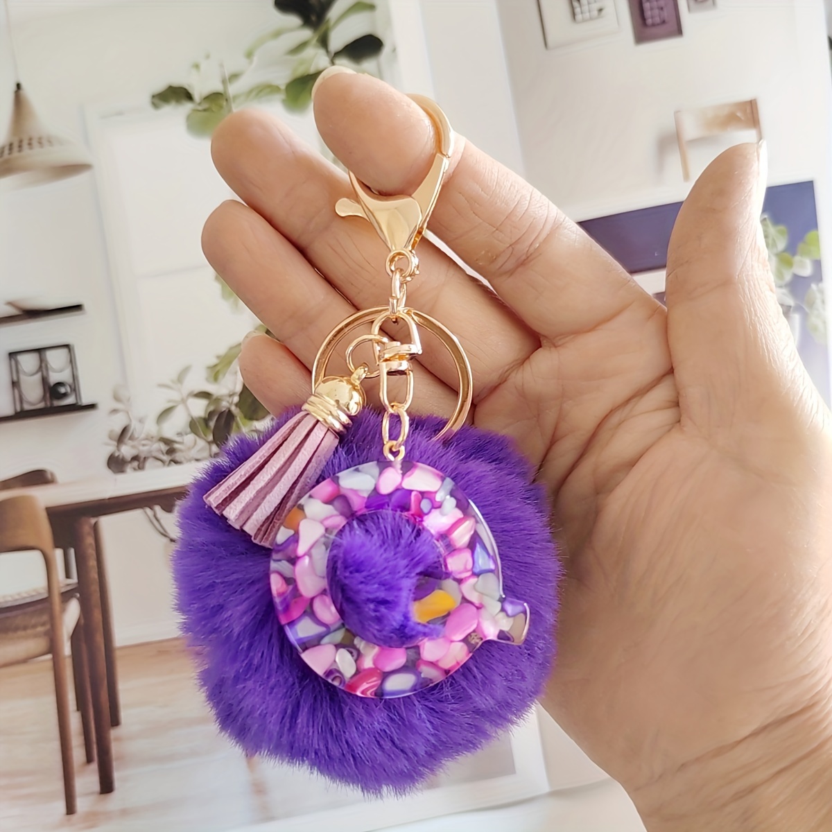 ZPB Sorority Puff Ball Keychain - d3 Creative Concepts, LLC