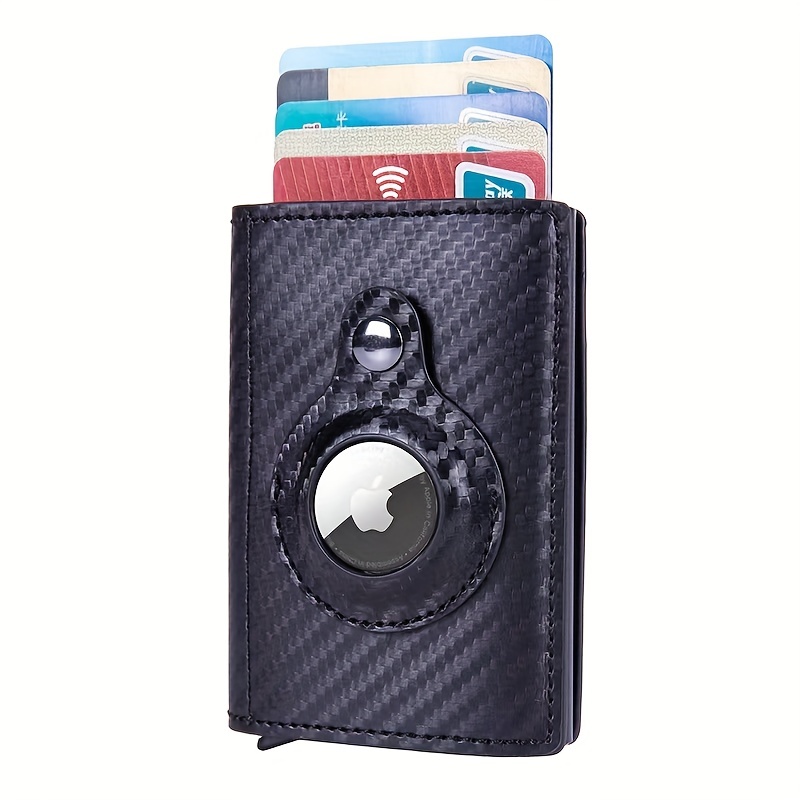 Men's RFID Blocking Card Holder With AirTag Holder Slim