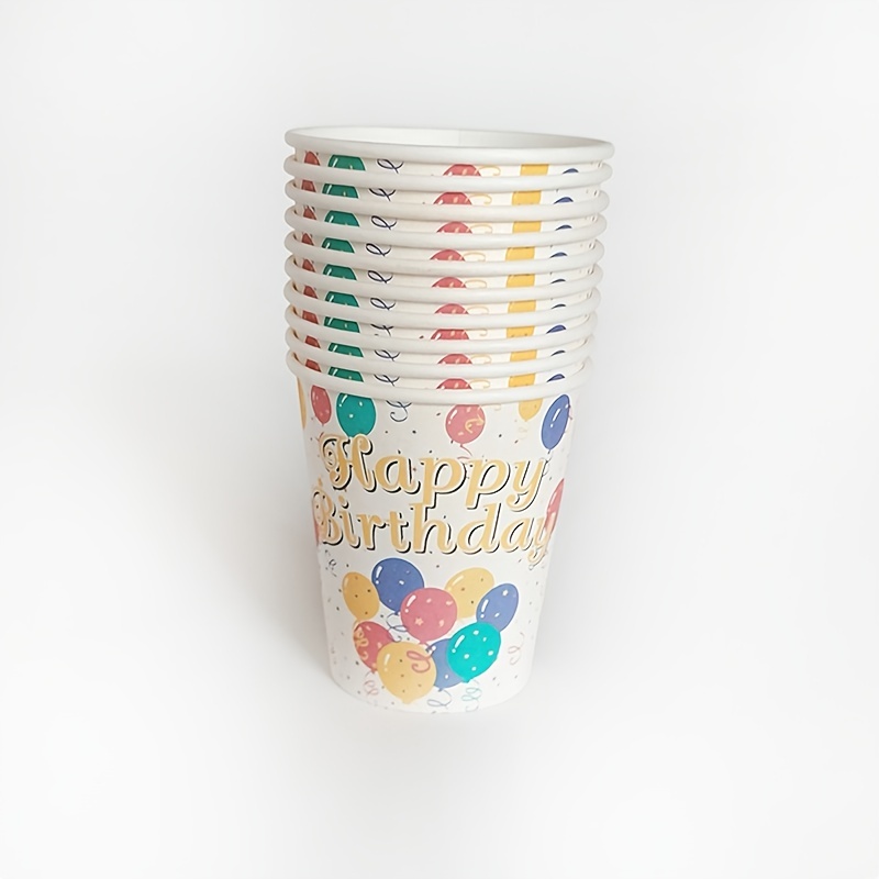 10pcs Christmas Slogan Graphic Disposable Cup