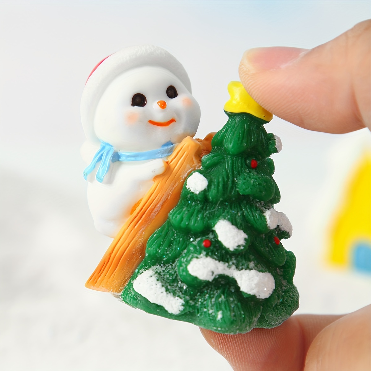 Mini Snowman Penguin Tree Sculpture, Resin Statue, Christmas Ornament Art  Craft, Micro Landscape Snow Scenery Diy Accessories, Home Room Decor  Tabletop Display Ornament, Xmas Decor - Temu