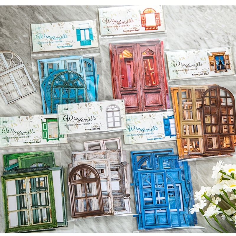 Window Stickers 10 European Door Package Hand Diy Decoration Temu