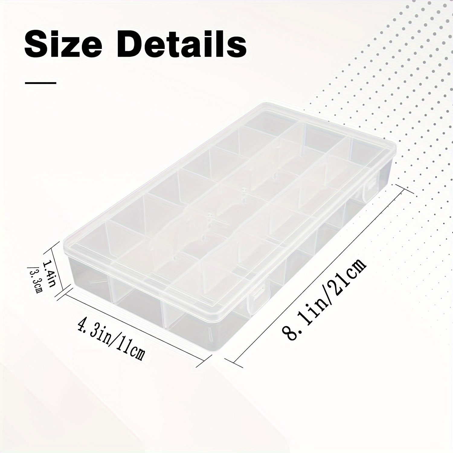 Plastic Clear Storage Box, Craft Organizer Storage Box, Transparent Bead  Organizer, Storage Container With Adjustable Dividers, Finishing Storage  Box For Tackle Jewelry Beads Parts Accessories, Etc Art & Craft Supplies -  Temu