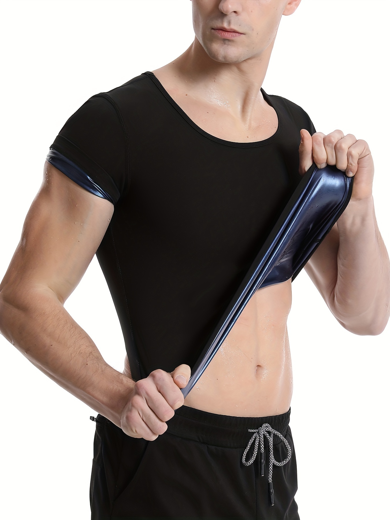 Men's Sauna Sweat Suit Body Shaper Vest Weight Loss Training - Temu