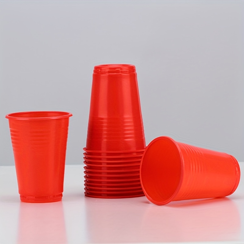 50pcs Red Plastic Cups Party ,solo Cups,disposable Cups Plastic Cups Solo  Cups