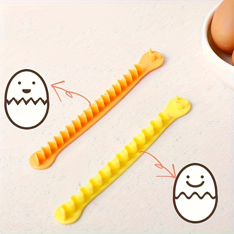Egg Wave-Cut, Lace Egg Cutter， Fancy Egg Cutter，Slicing Gadgets Kitchen  Accessories，Material safety and easy to clean（2Pcs/Set）