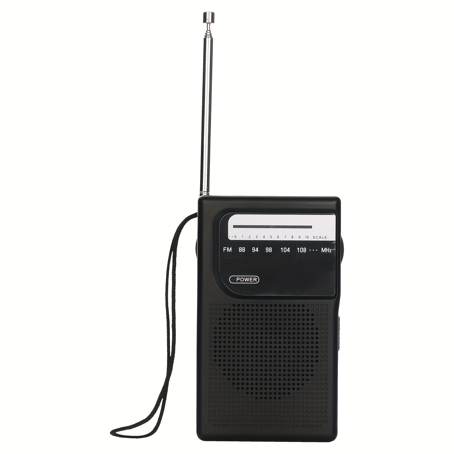 Radio Mini radio estéreo AM FM de bolsillo, portátil, funciona con