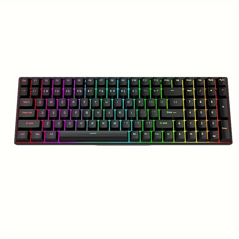 Yg100 Mechanical Keyboard Kit Rgb Light Single Mode Wired - Temu