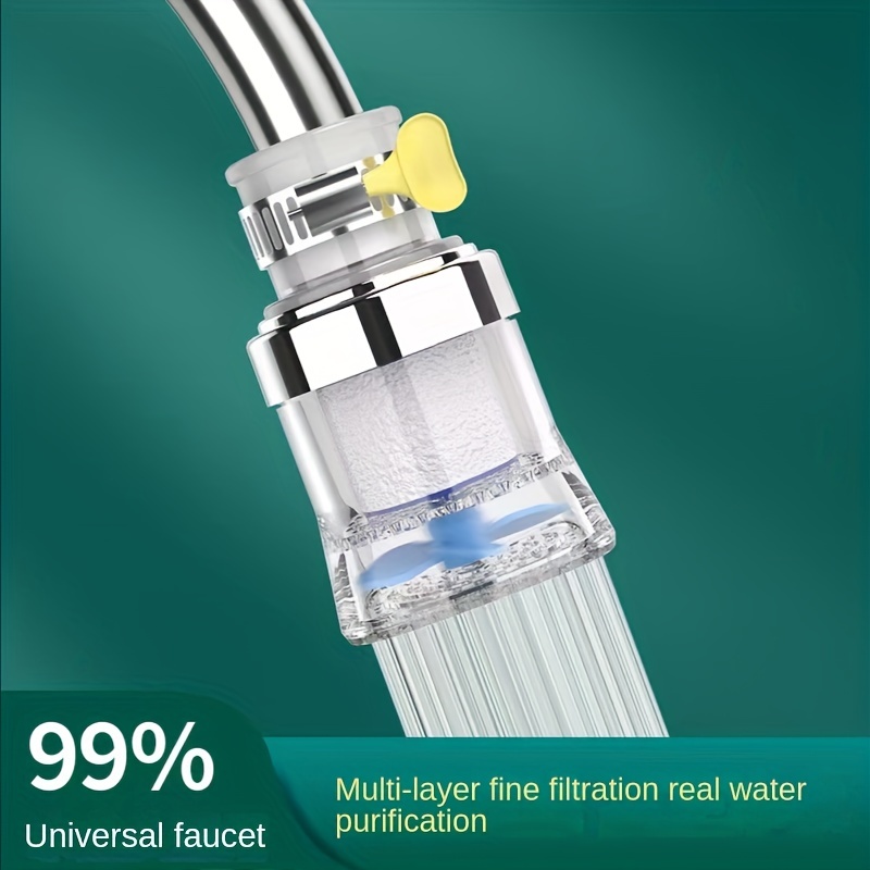 Faucet Water Filter,Universal Interface Faucet Filter Kitchen Home Water  Purification Universal Water Saving Water Filter,Faucet Water Filter for