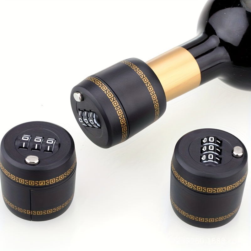 1pc, Bottle Locks, Wine Bottle Lock, Cap Digital Lock For Wine, Plastic  Bottle Password Lock Combination Lock For Wine & Liquor Bottle Wine Whiskey