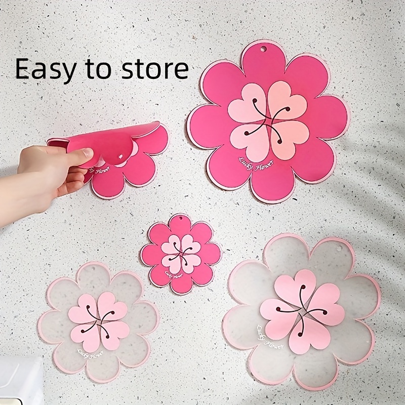 1pc PVC Placemat, Modern Flower Pattern Table Mat For Kitchen