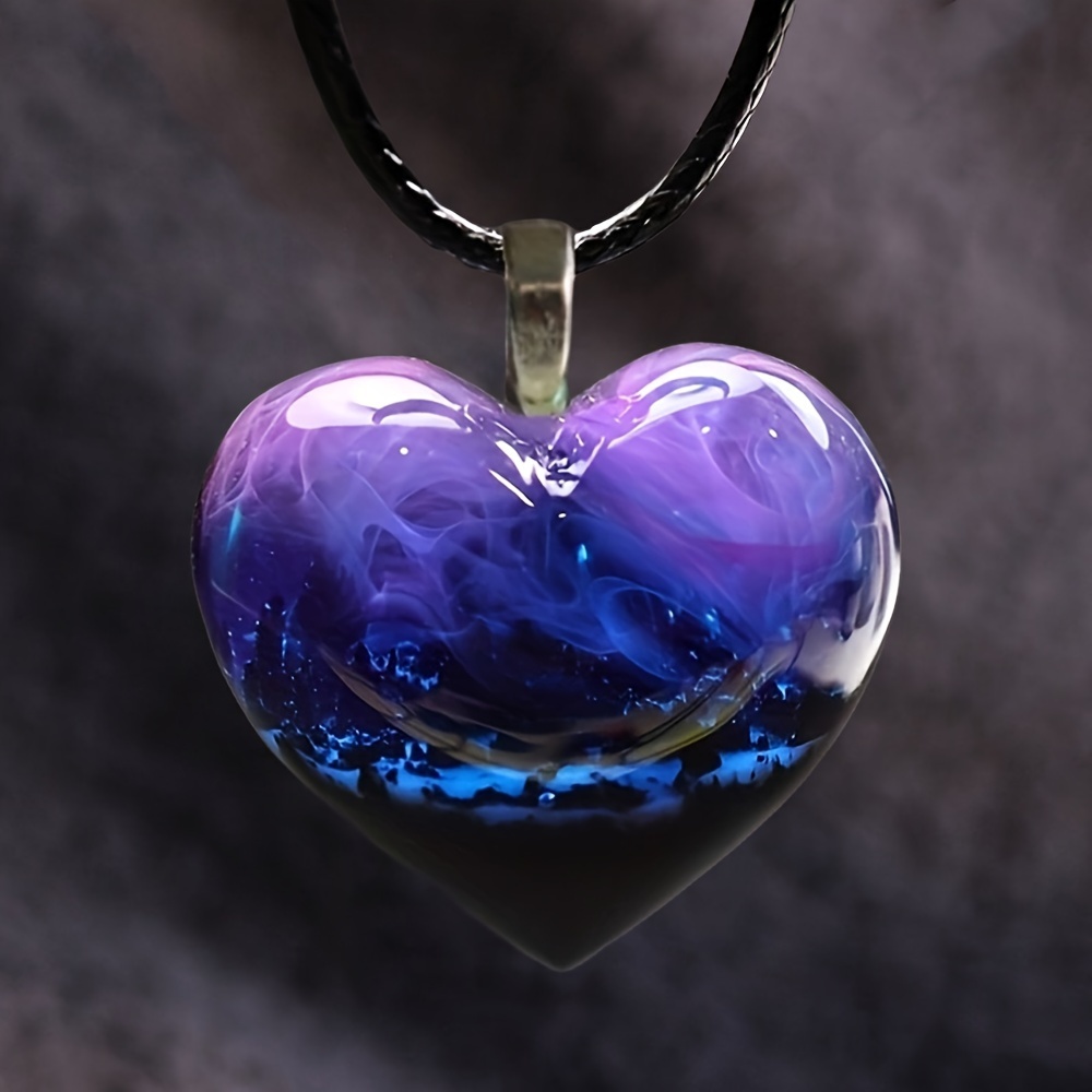 Purple heart online necklace