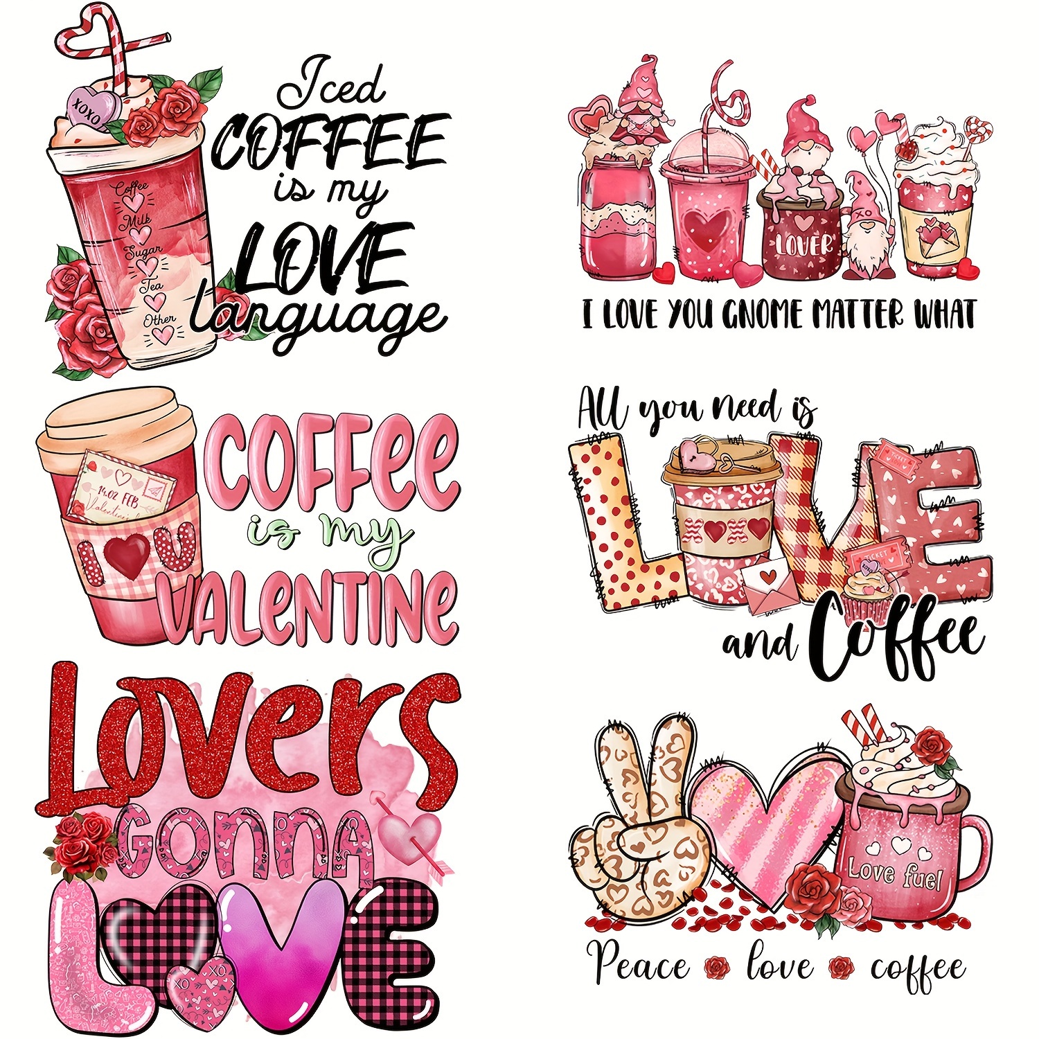 Vinyl Iron on Stickers For Clothes Coffee Is My Valentine - Temu