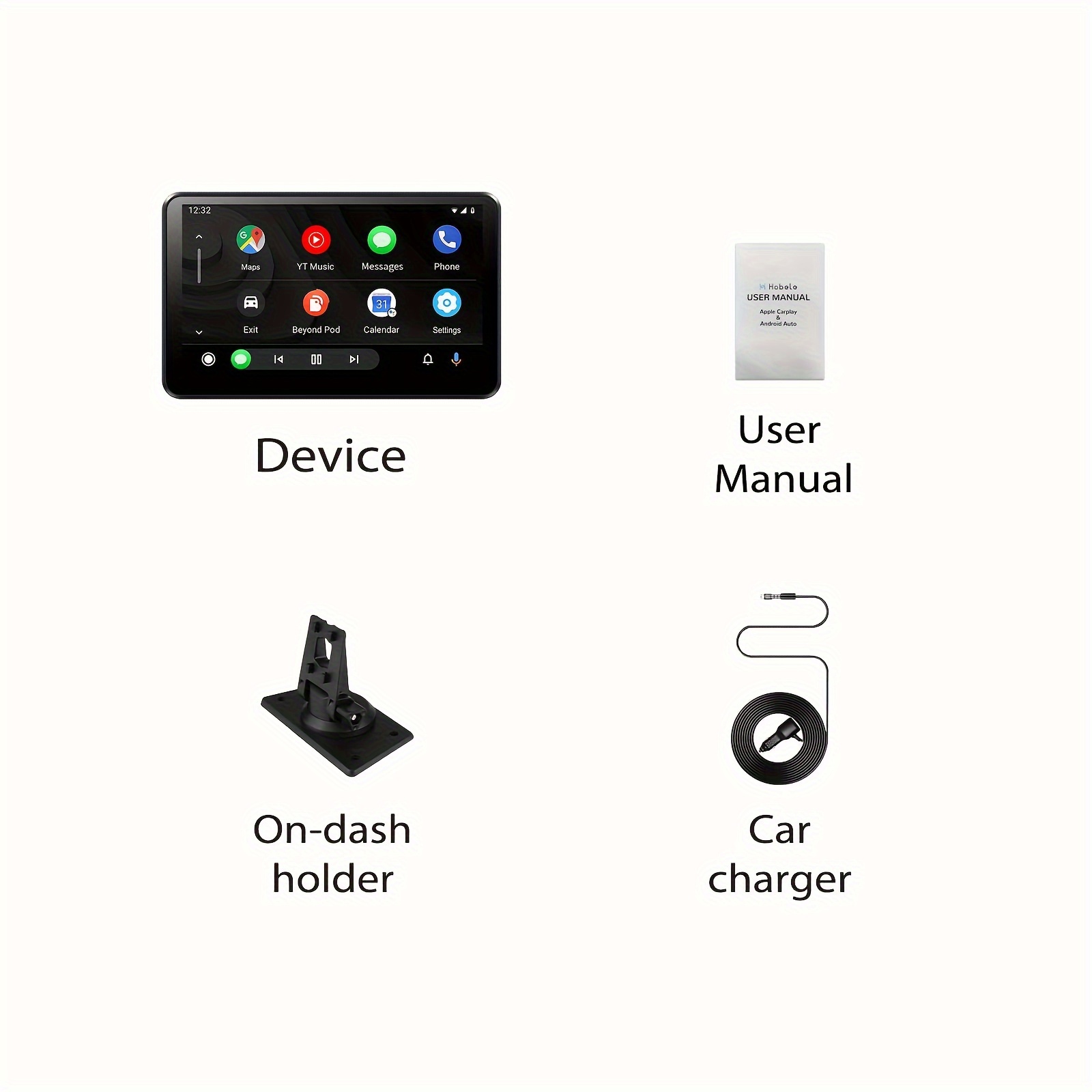 Portable Wireless Carplay Motorcycle Android Auto Ips Touch - Temu Germany
