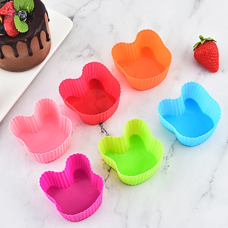 Heart Silicone Molds for Baking Cakes Mousse Jelly Pudding Candy Chocolate  and Dessert DIY Soap Making Soap Mould